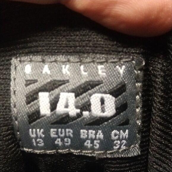 RARE OAKLEY SI BLACK LEATHER BOOTS Mens 14 Elite Special Forces Tactical Shoes - Picture 12 of 12